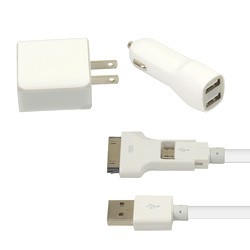 argador (Adaptador) USB para Auto con Cable Retractil 30 pin para Iphone 4-4S $13690